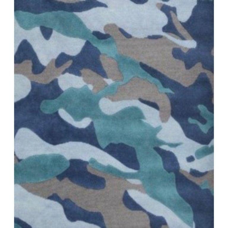Camo Medium Rug by Art & Loom In New Condition For Sale In Geneve, CH
