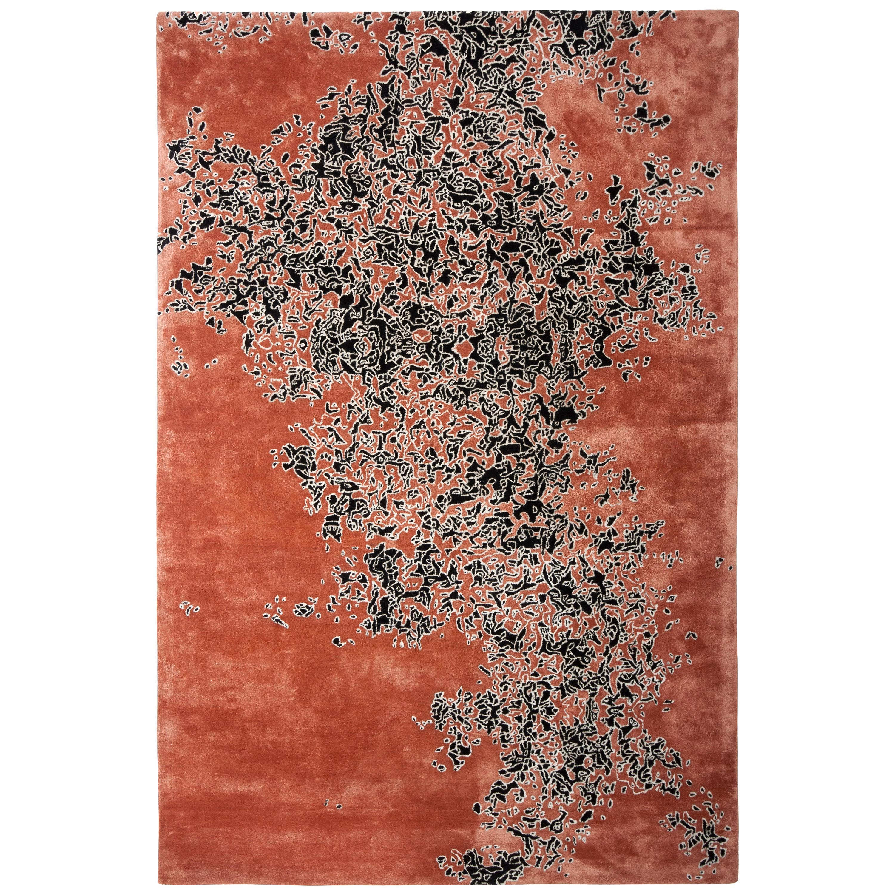 Camouflage Bold, Handtufted, Wool and Viscose, Alberto Artesani