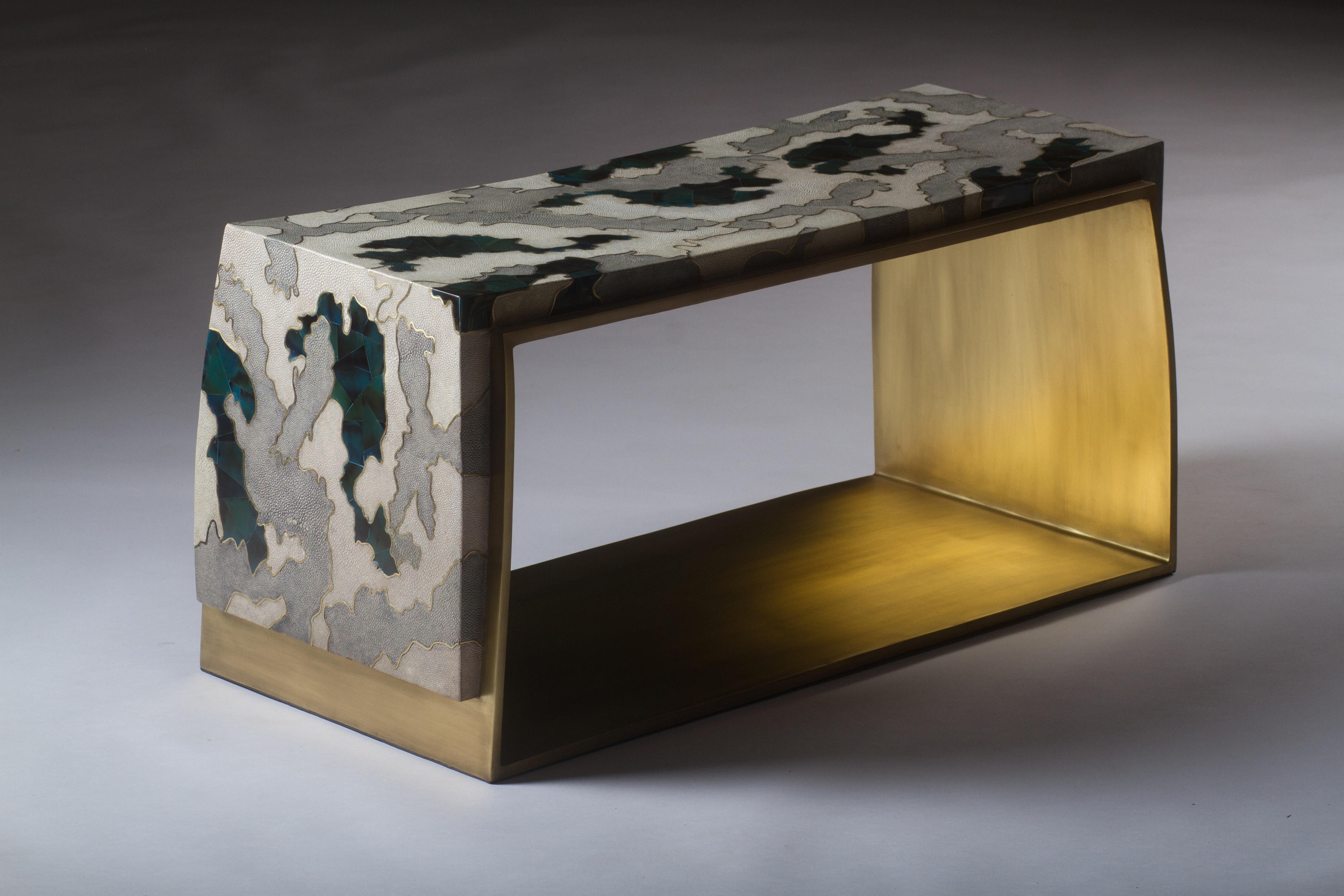 The Paris based label has distinguished themselves since their launch, with their iconic use of shagreen mixed with brass and other exotic materials. All furniture is handcrafted by skilled artisans, ultimately making each piece unique, designed in