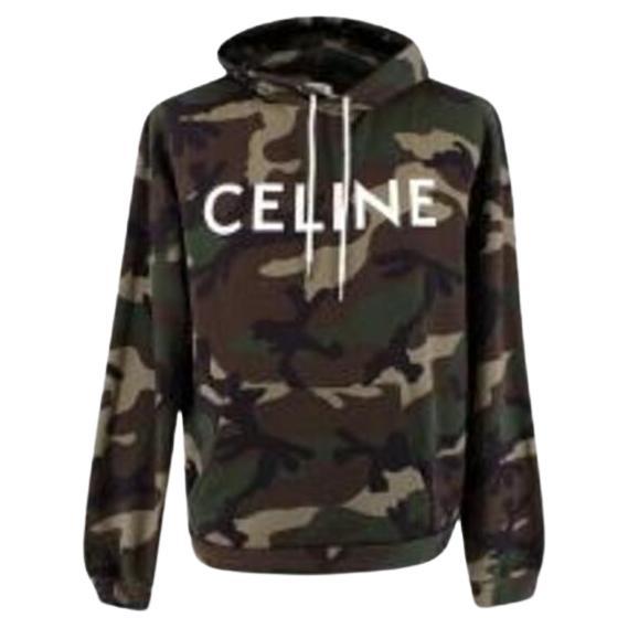 Camouflage Print Cotton Logo Hoodie For Sale