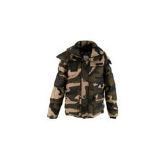 Camouflage Print Cotton Puffer Coat