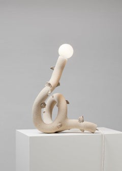 Camouflage Sculptural Sand and Nylon Table Lamp by Hot Wire Extensions