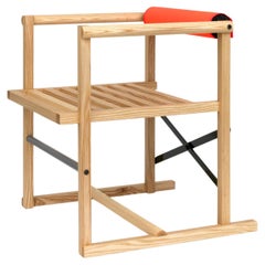 Sedia da campeggio, sedia moderna in legno massiccio fatta a mano