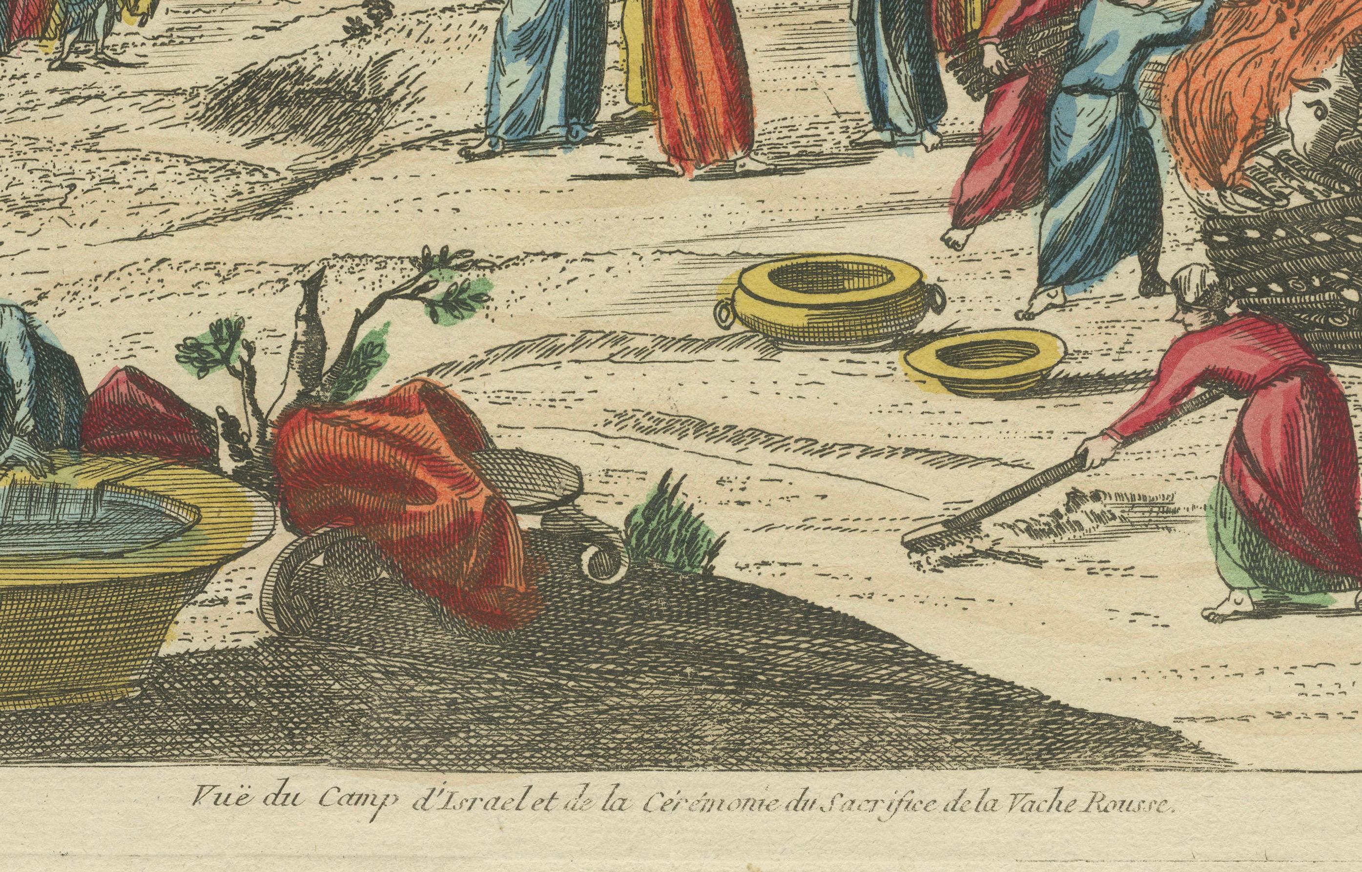 Camp of Israel and the Sacrifice of the Red Heifer – Optical View, ca.1770