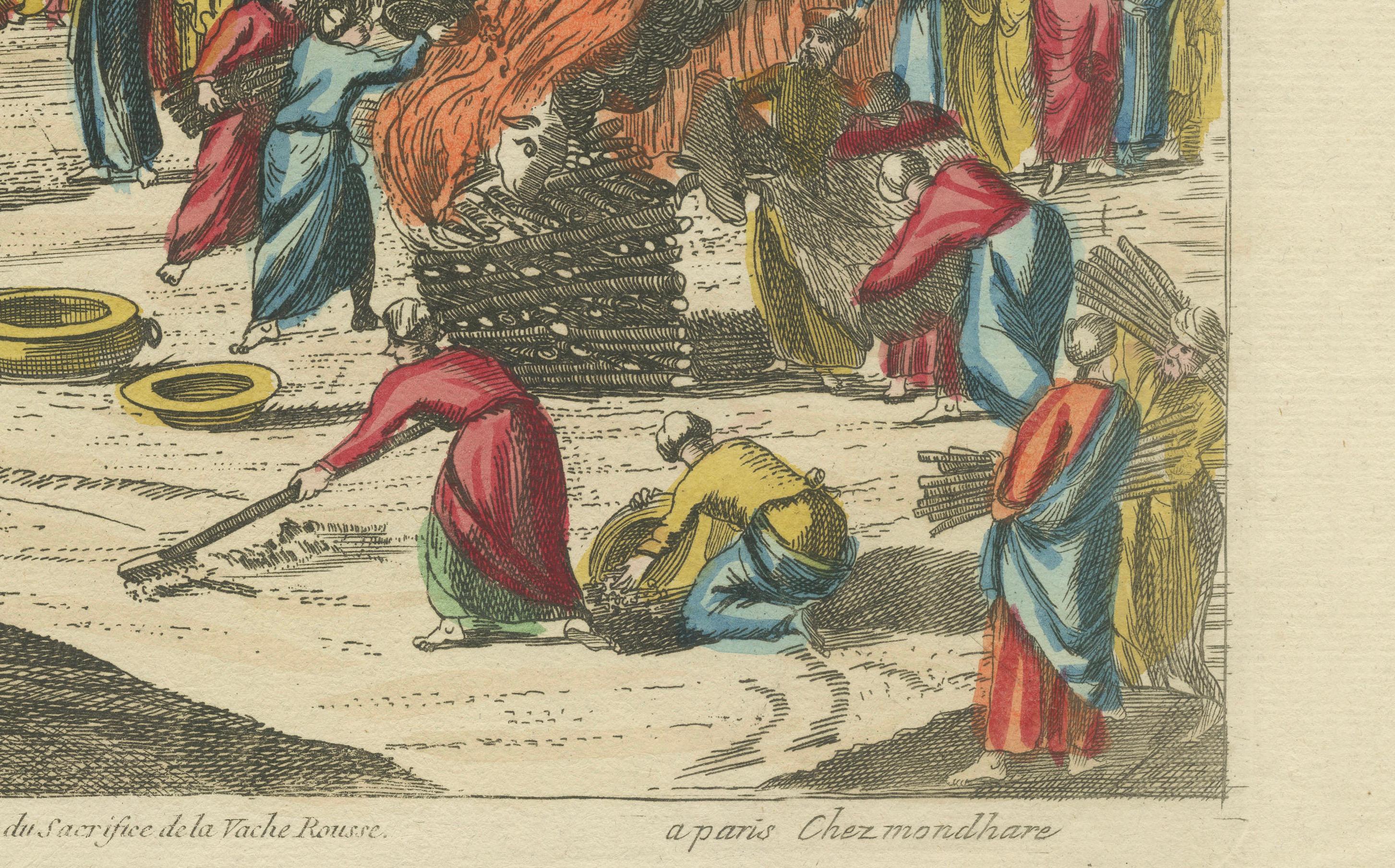 Camp of Israel and the Sacrifice of the Red Heifer – Optical View, ca.1770