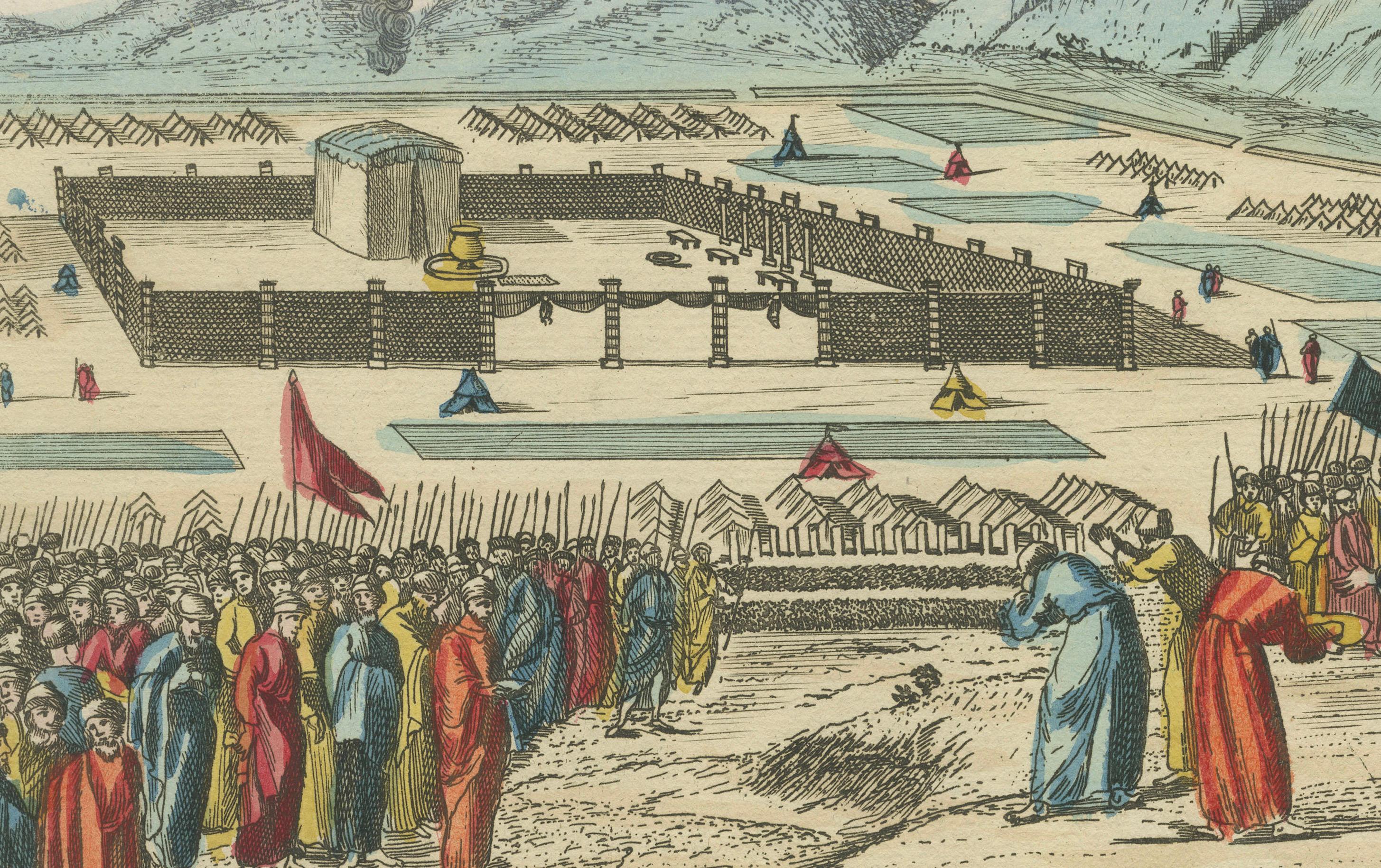 Camp of Israel and the Sacrifice of the Red Heifer – Optical View, ca.1770
