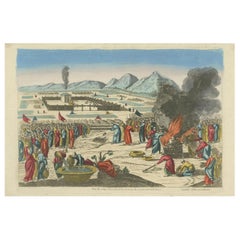 Camp of Israel and the Sacrifice of the Red Heifer – Optical View, ca.1770
