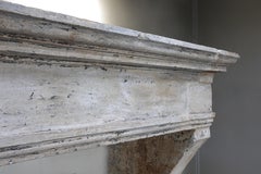 Campagnarde Style Mantle from the 19th Century of French Limestone