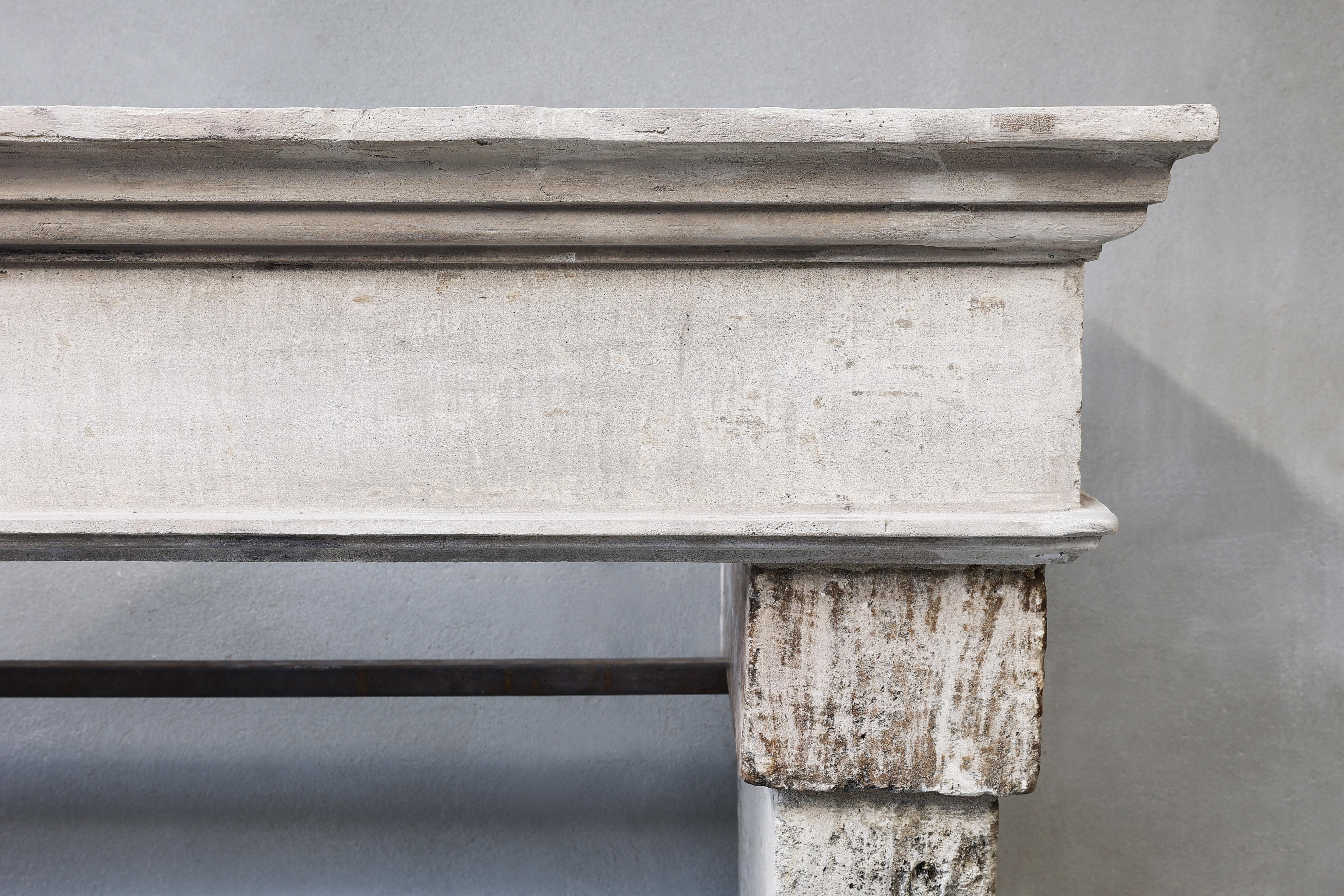 Other Campagnarde Style Mantel from the 19th Century of French Limestone