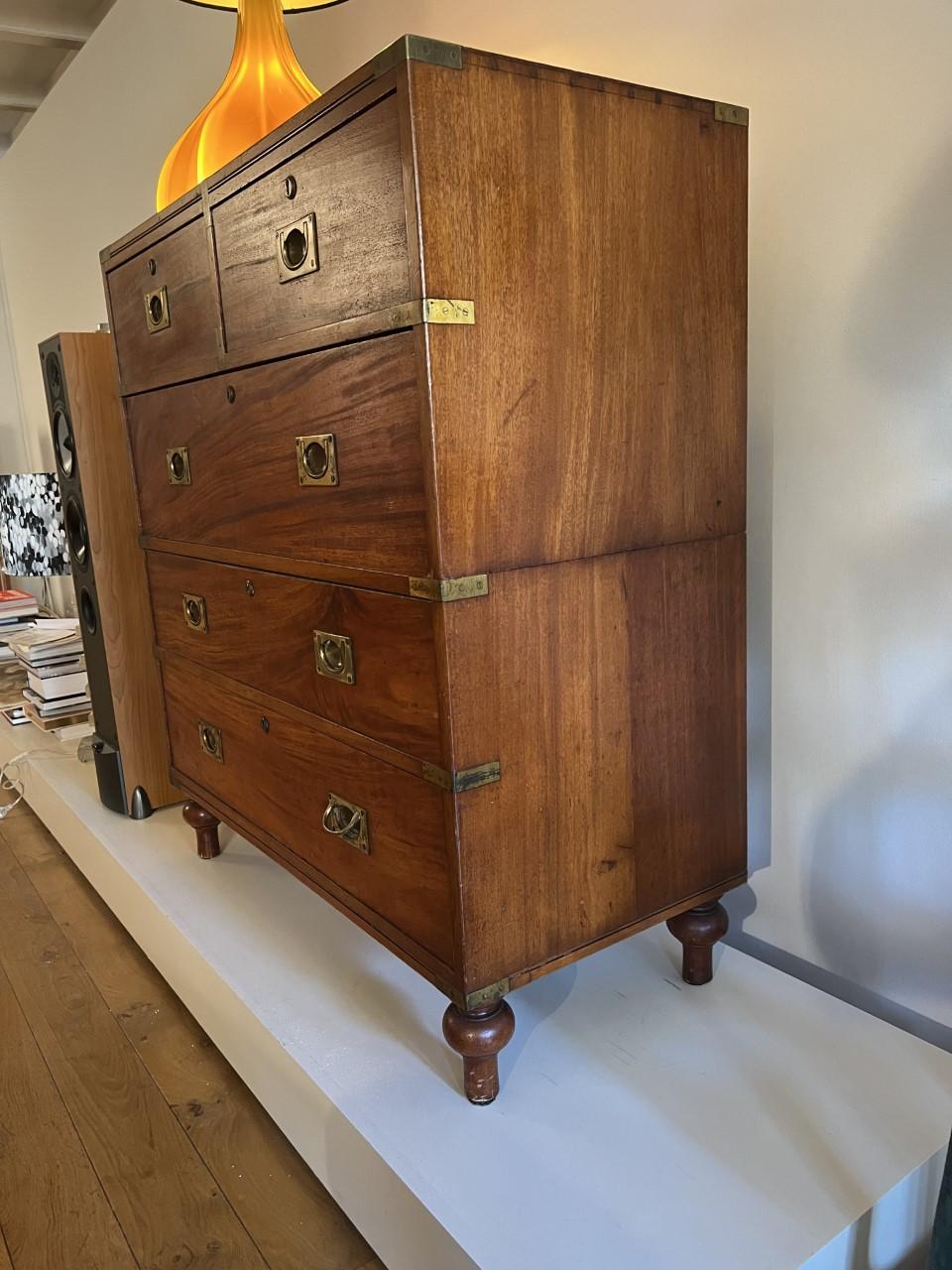 campaign style chest of drawers