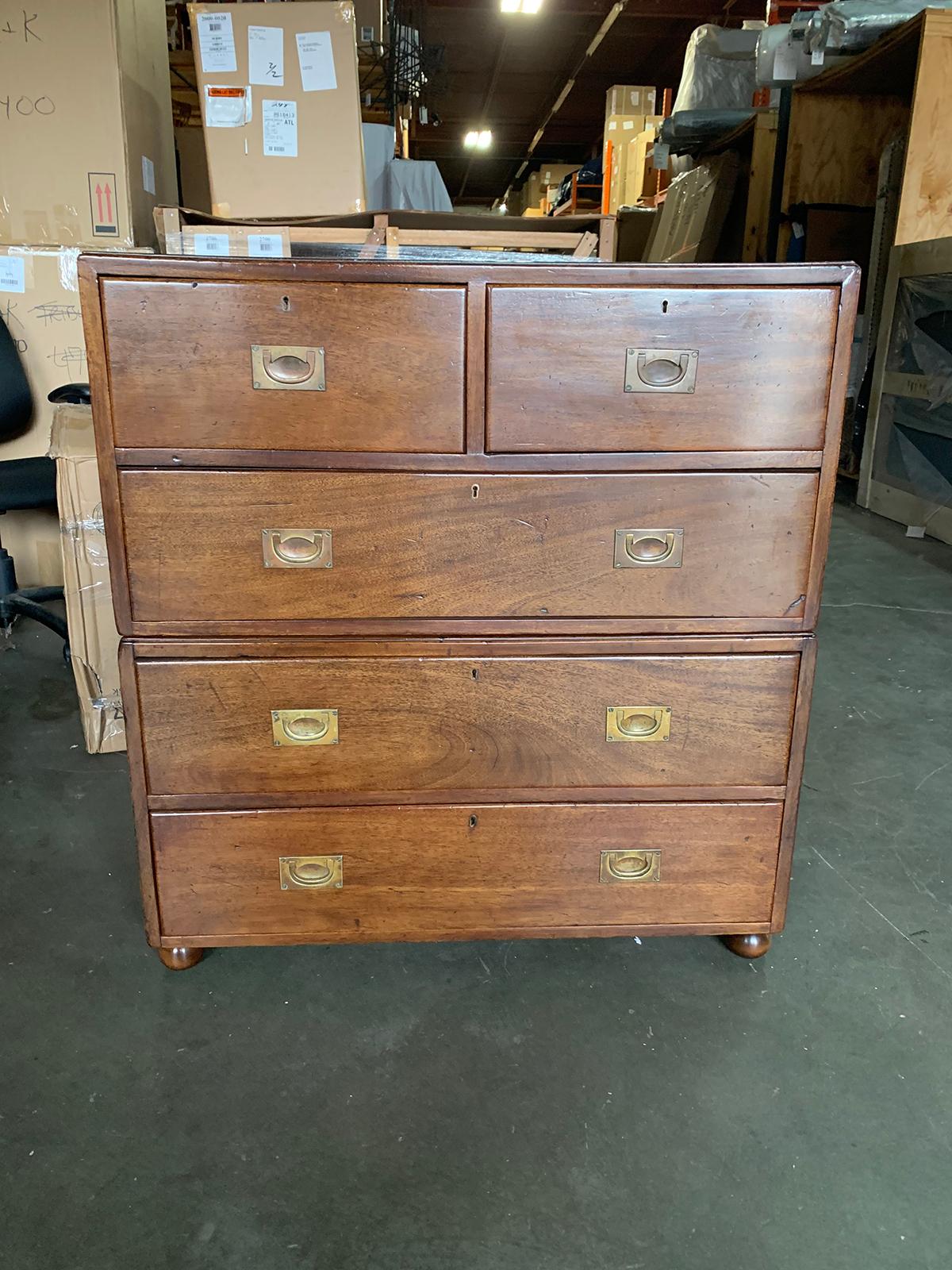 Campaign chest, circa 1860-1900.