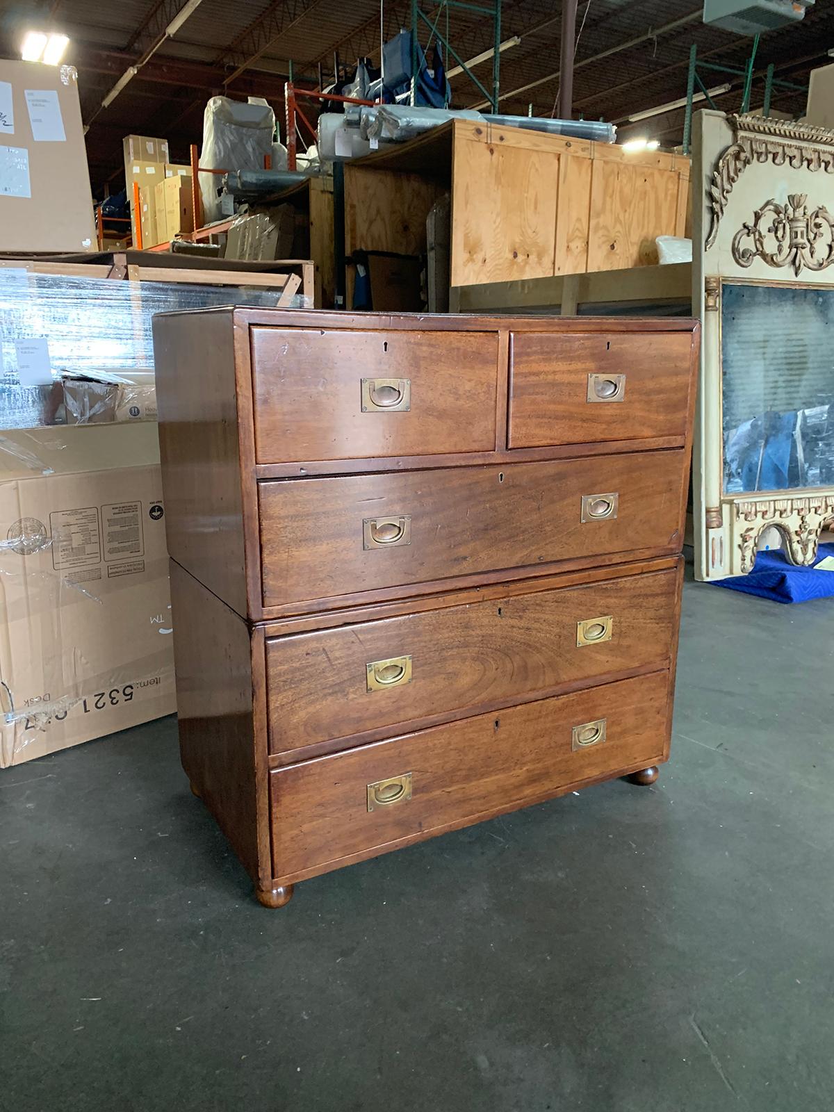 Campaign Chest, circa 1860-1900 In Good Condition In Atlanta, GA