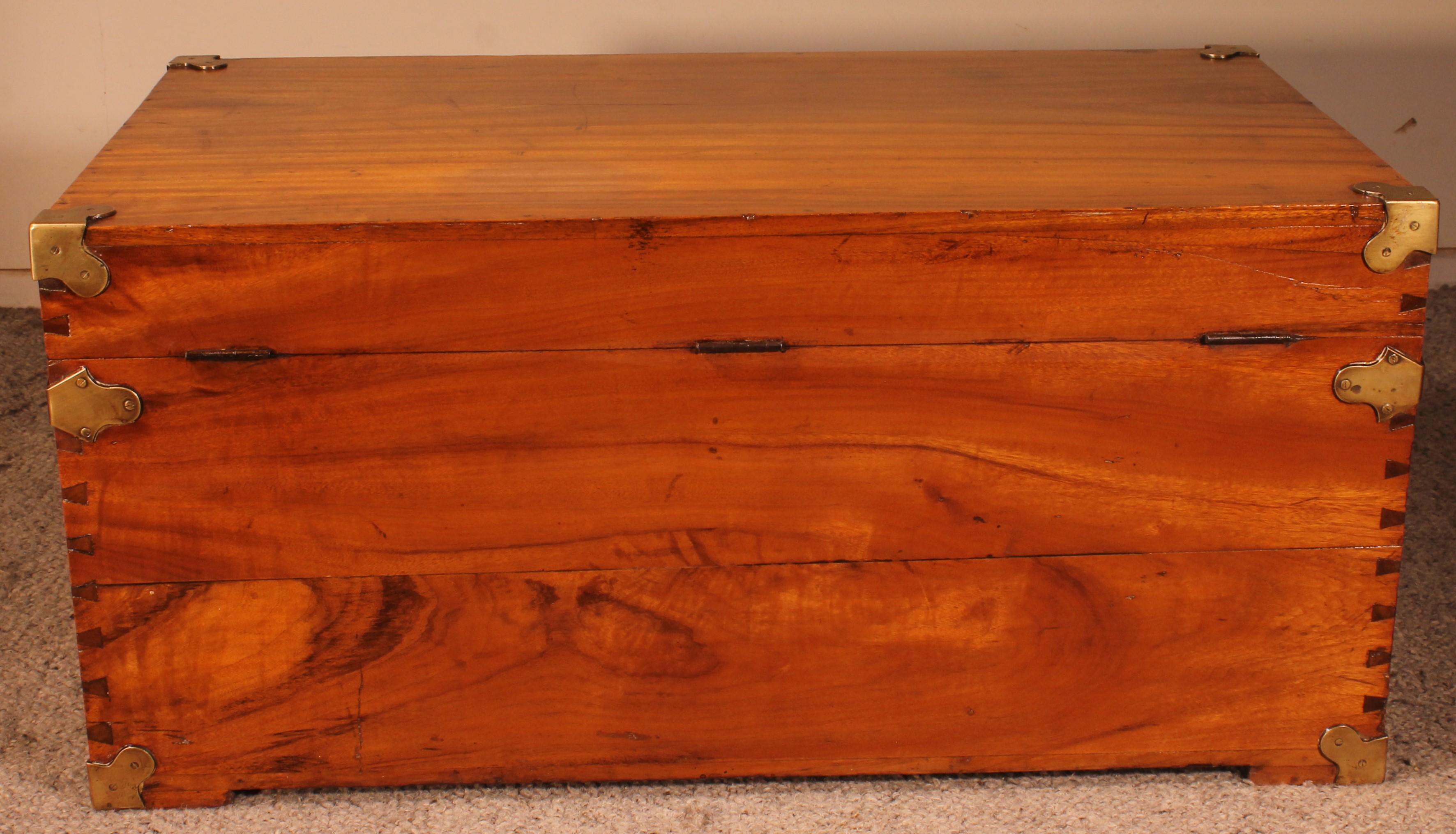 Fruitwood Campaign Chest In Camphor Camphor Wood For Sale