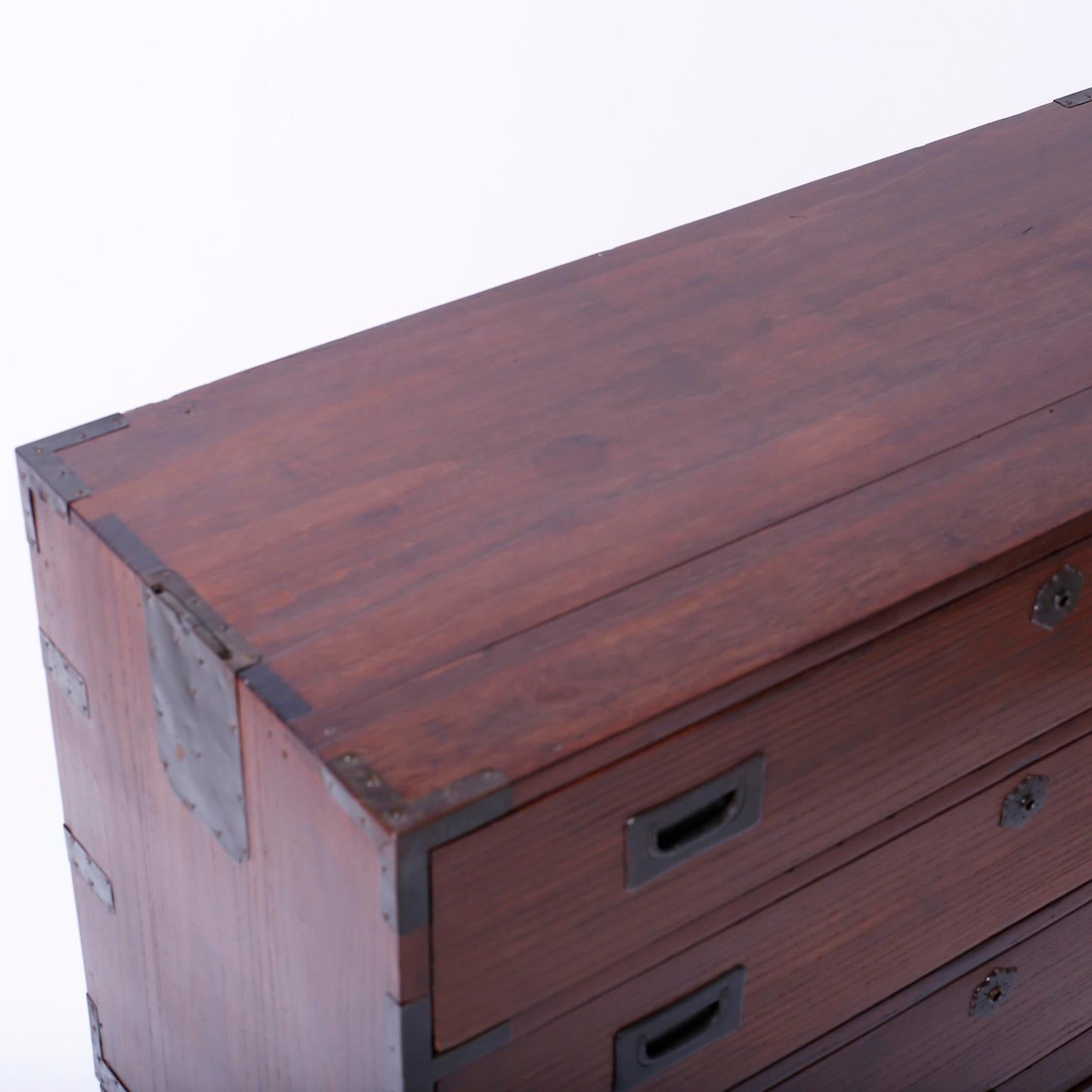 Japanese Campaign Chest of Drawers