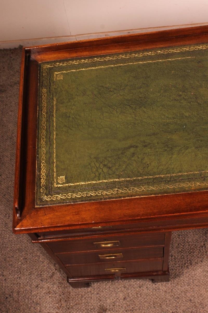Campaign Desk In Mahogany-19 ° Century For Sale 4
