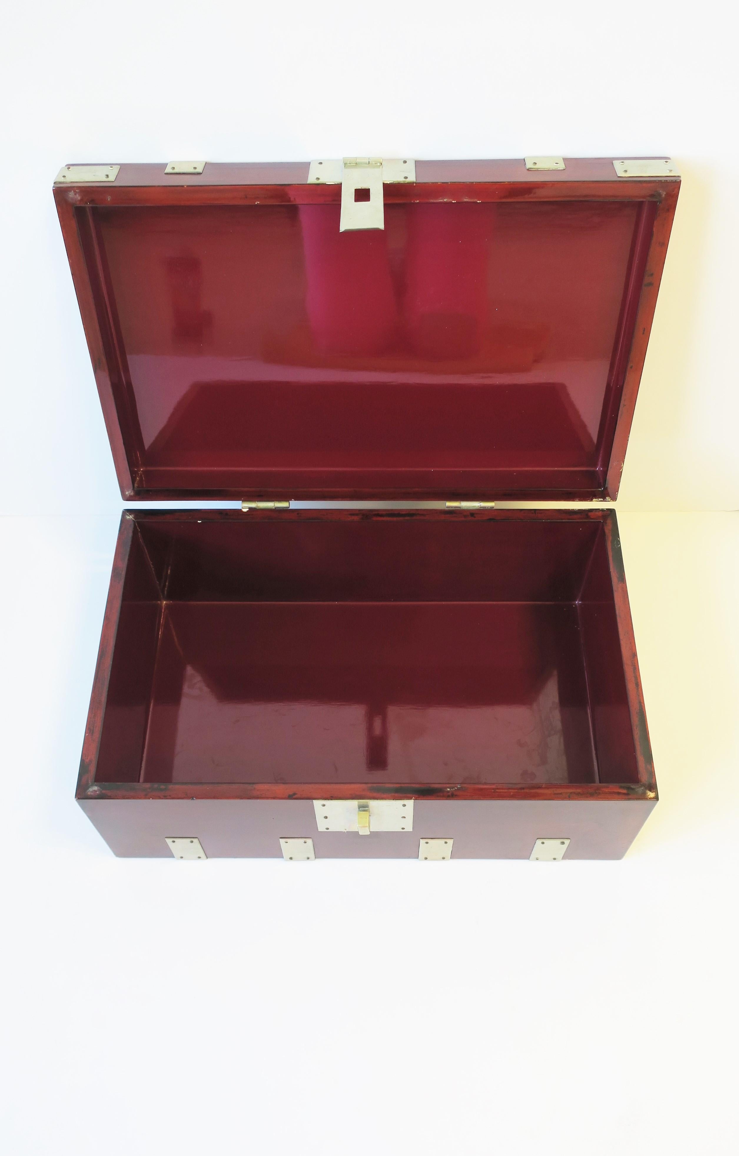 Metal Storage Chest or Jewelry Box by Designer Rae Kasian For Sale