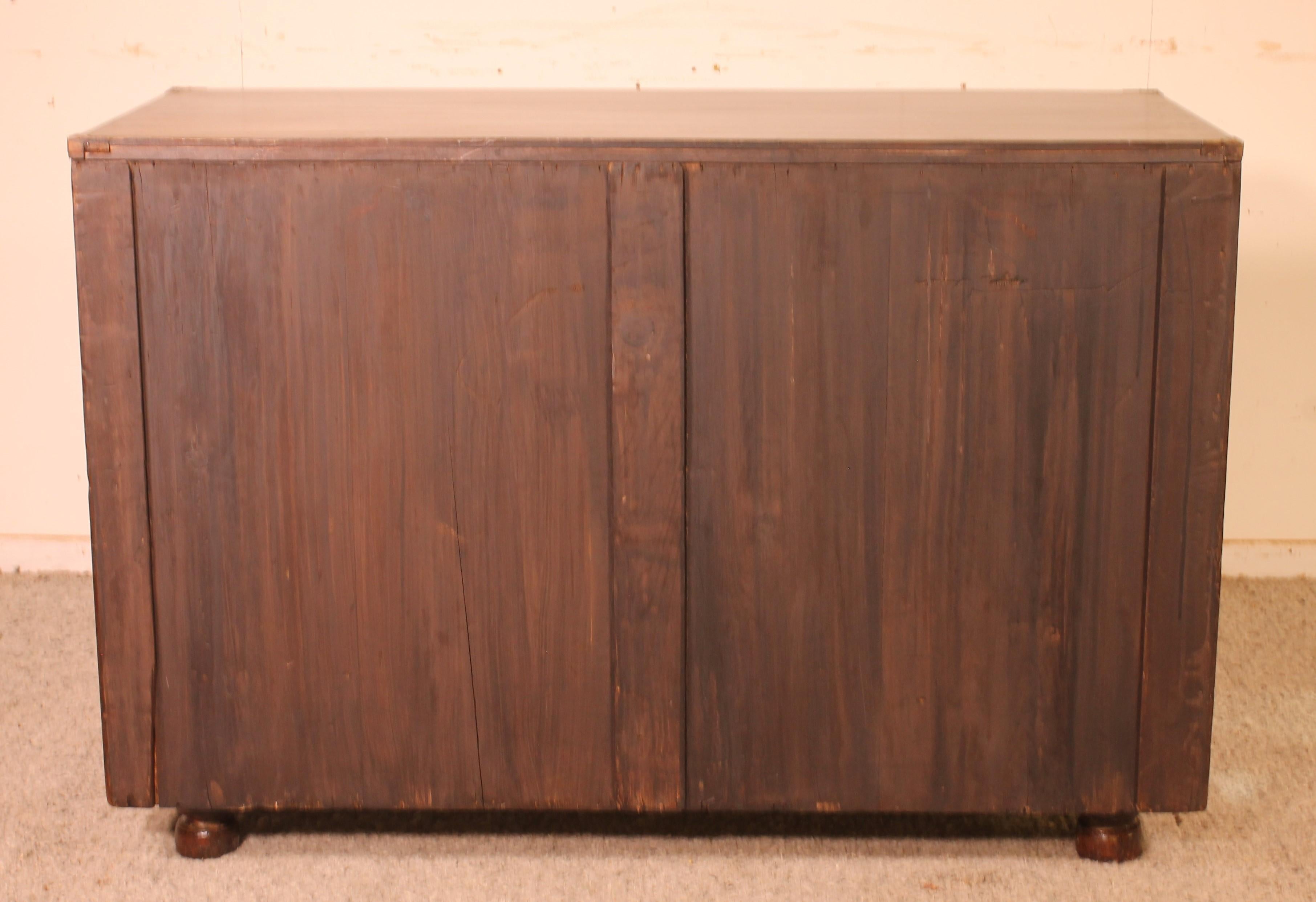 Commode de campagne / Marin en acajou du 19° siècle 1