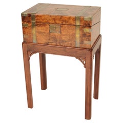 Antique Campaign Side Table