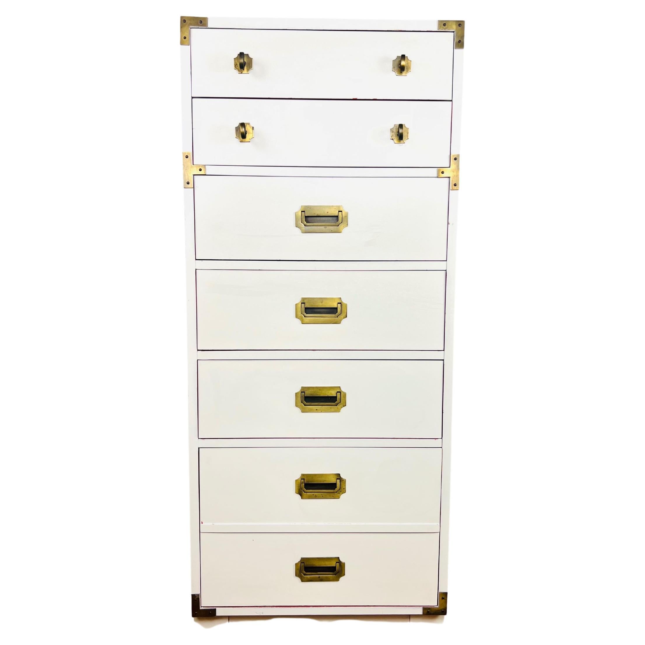 Campaign Style 6 Drawer Lingerie Chest