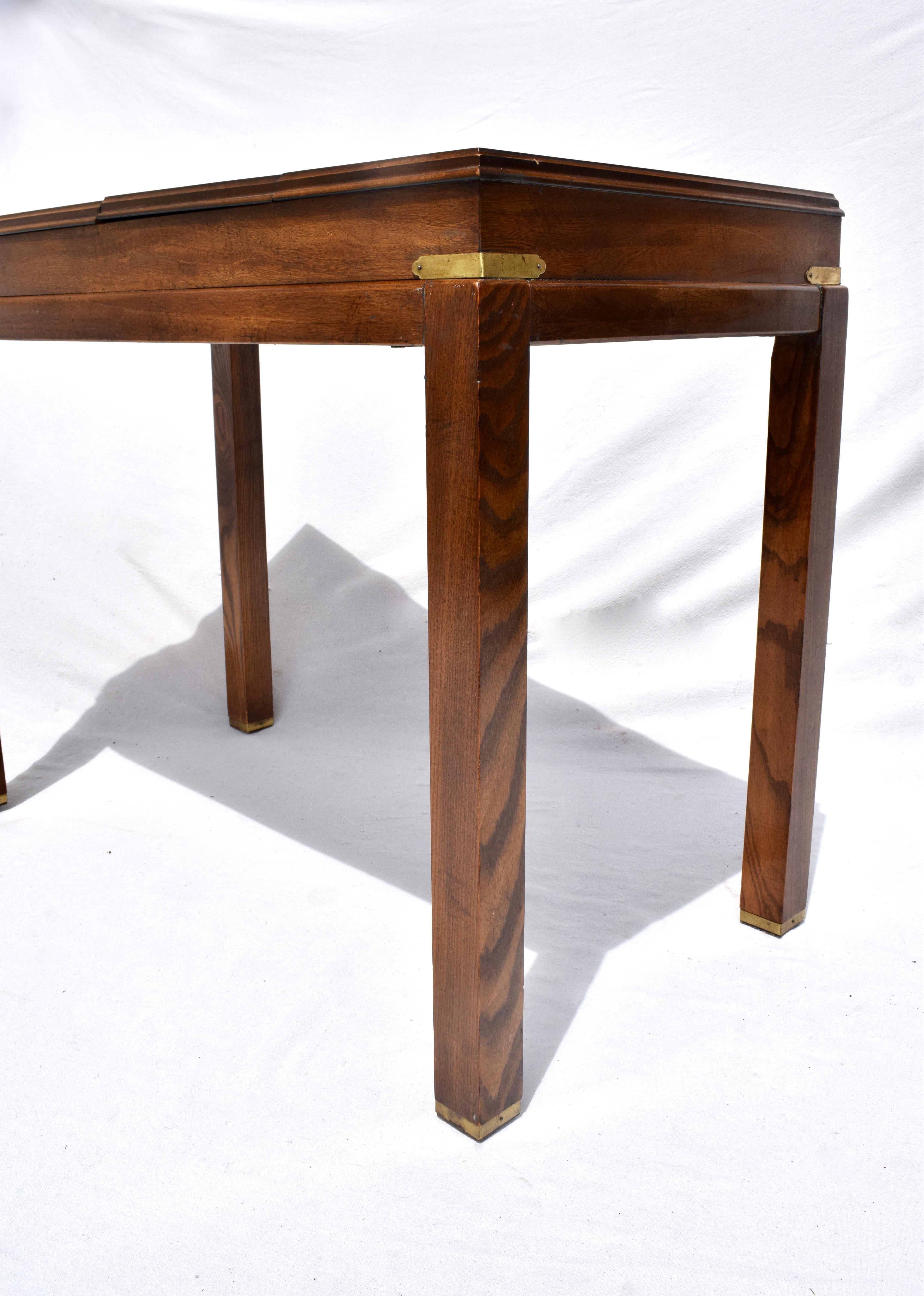 Campaign Style Backgammon Sofa Console Game Table by Lane Furniture 2