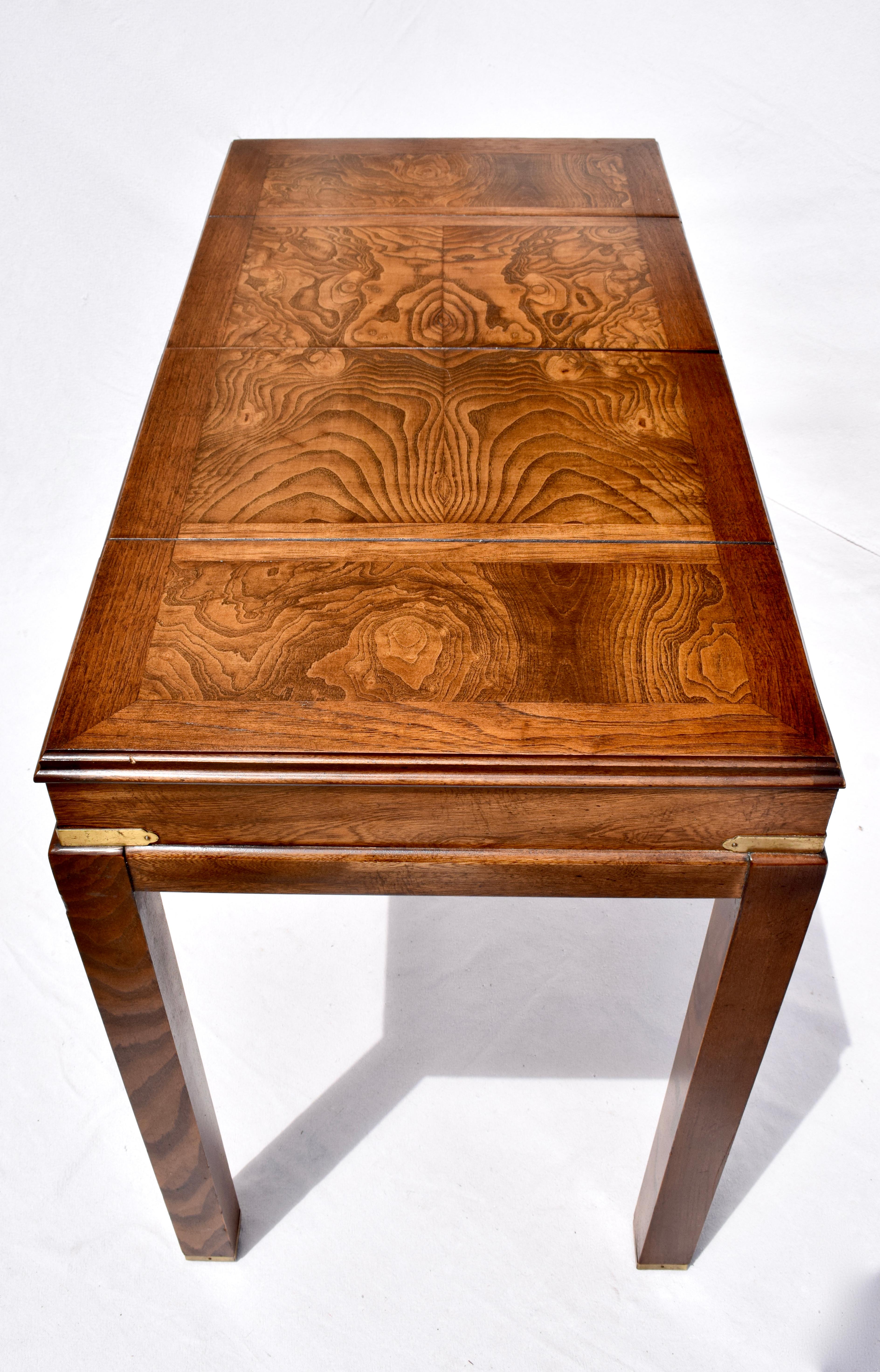 Campaign Style Backgammon Sofa Console Game Table by Lane Furniture 1