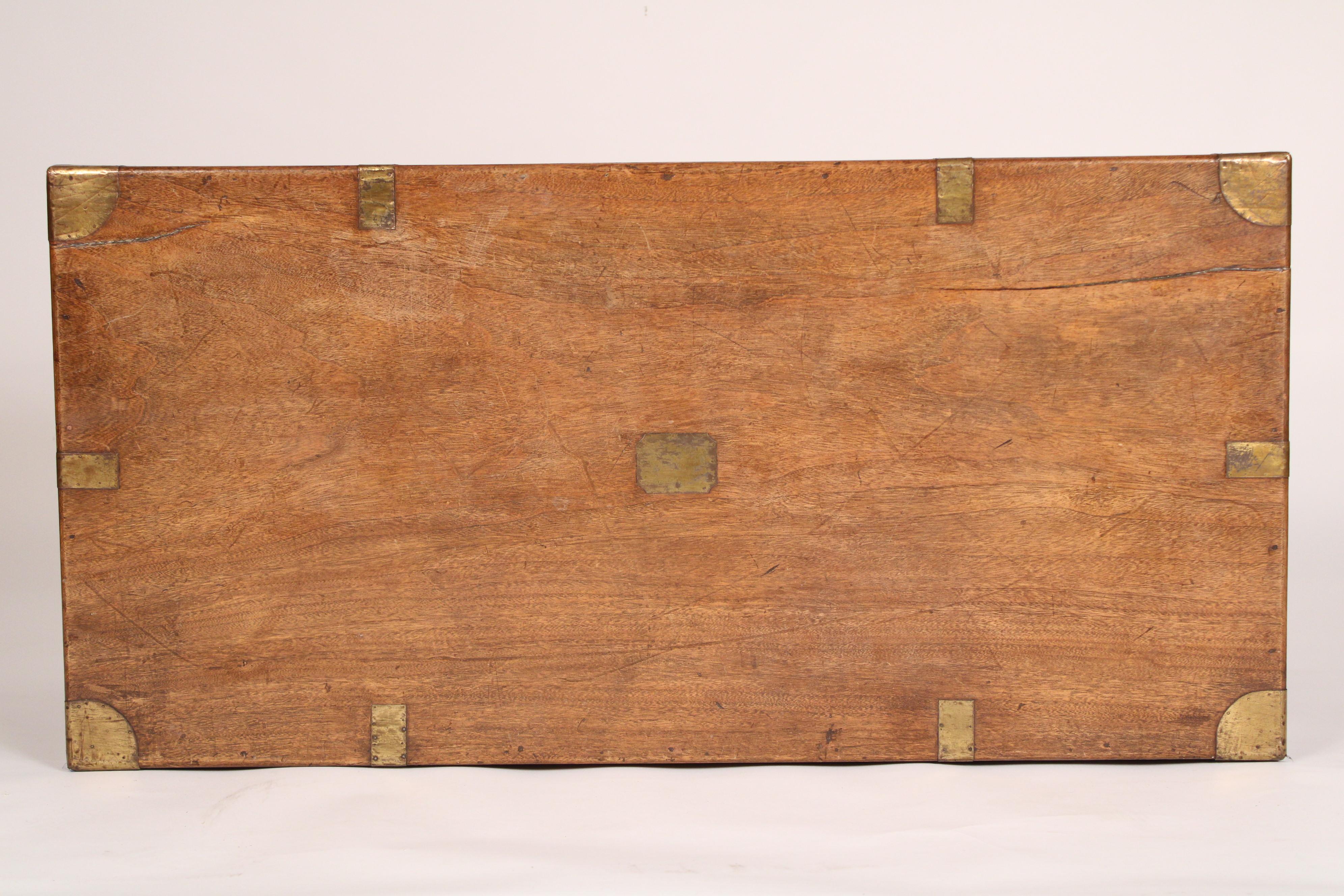 Campaign Style Brass Mounted Camphor Wood Trunk 1