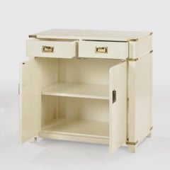 Campaign Style Cabinet, Drift White