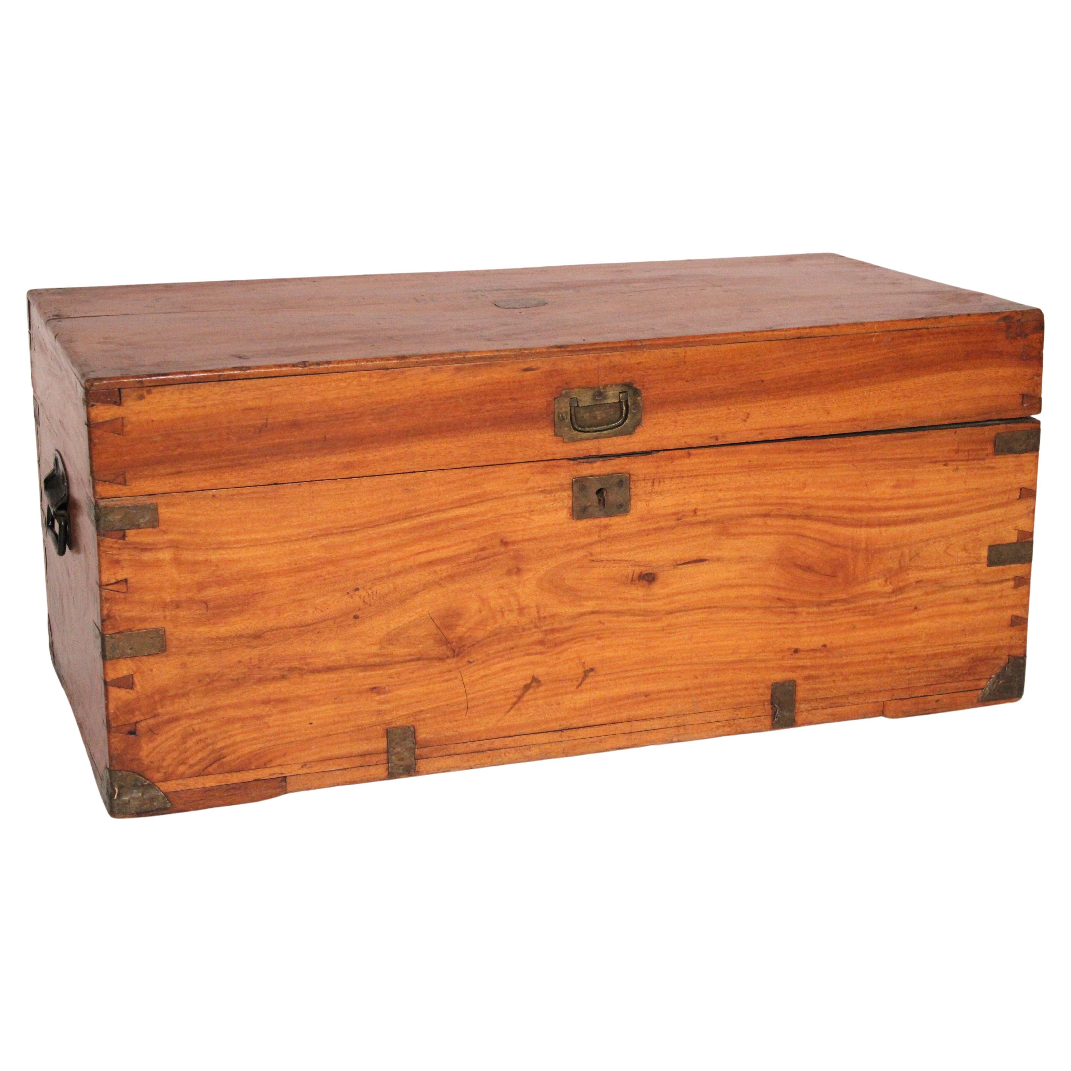 Campaign Style Camphor Wood Trunk
