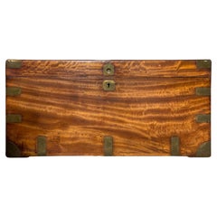 Campaign Style Camphor Wood Trunk with Label & Date, circa 1820