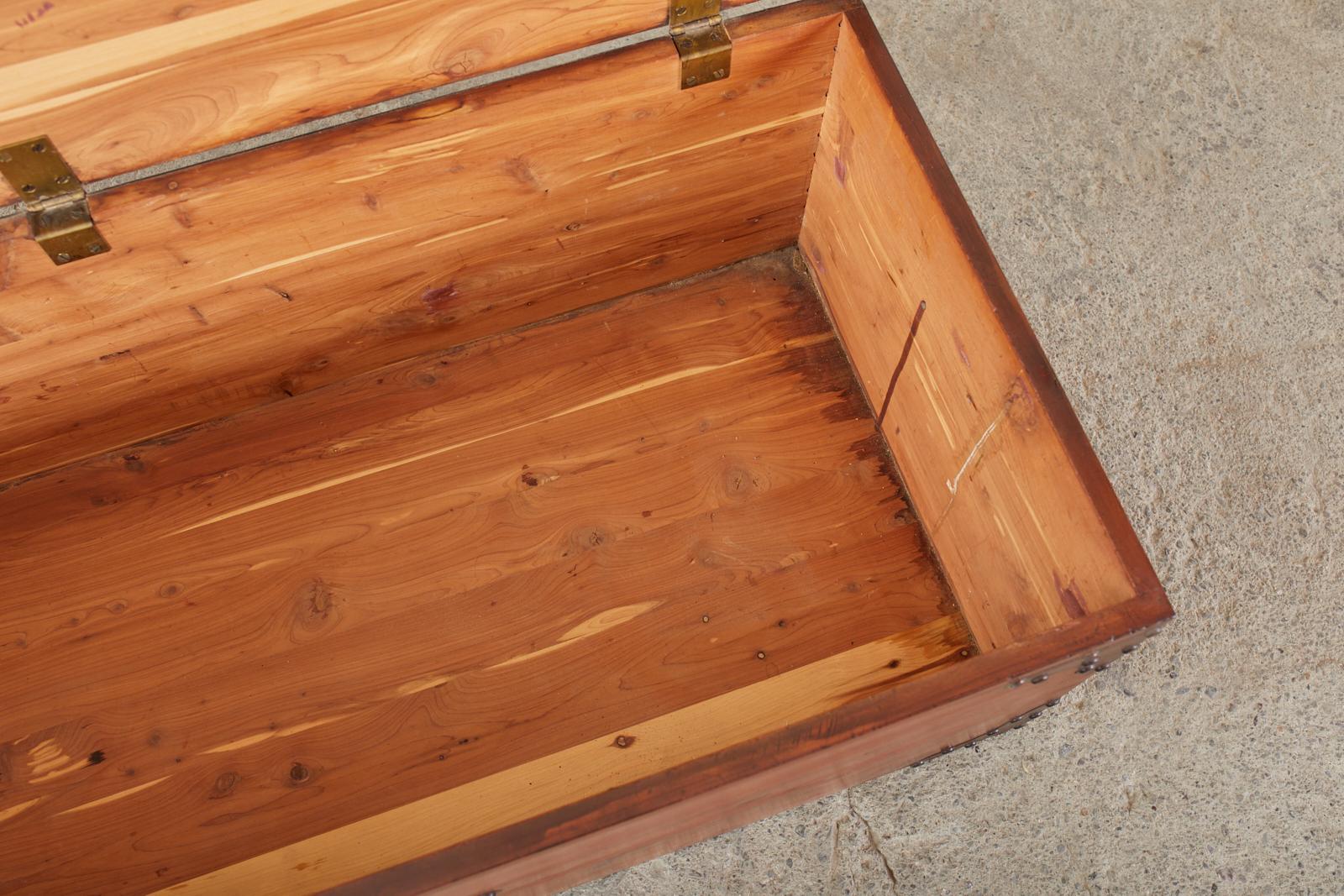 Campaign Style Cedar Blanket Chest or Coffee Table 1