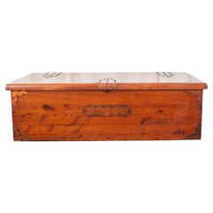 Vintage Campaign Style Cedar Blanket Chest or Coffee Table