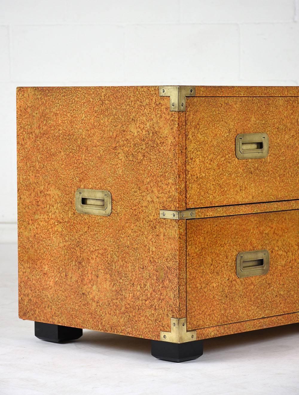 Vintage Campaign Chest of Drawers by Henredon In Good Condition In Los Angeles, CA