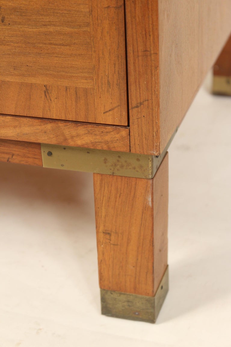 Campaign Style Chest of Drawers Made by Baker Furniture For Sale at 1stdibs