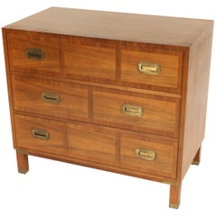 Campaign Style Chest of Drawers Made by Baker Furniture