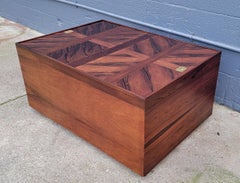 Campaign Style Coffee Table in Rosewood
