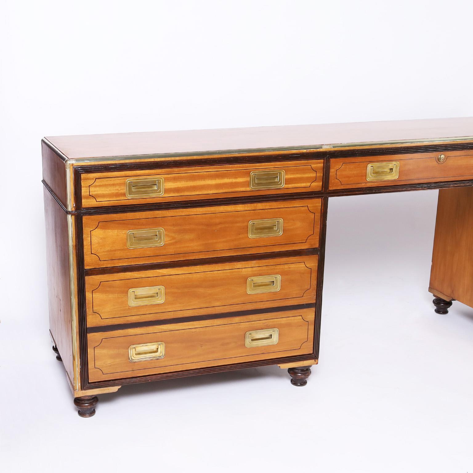 vintage campaign desk