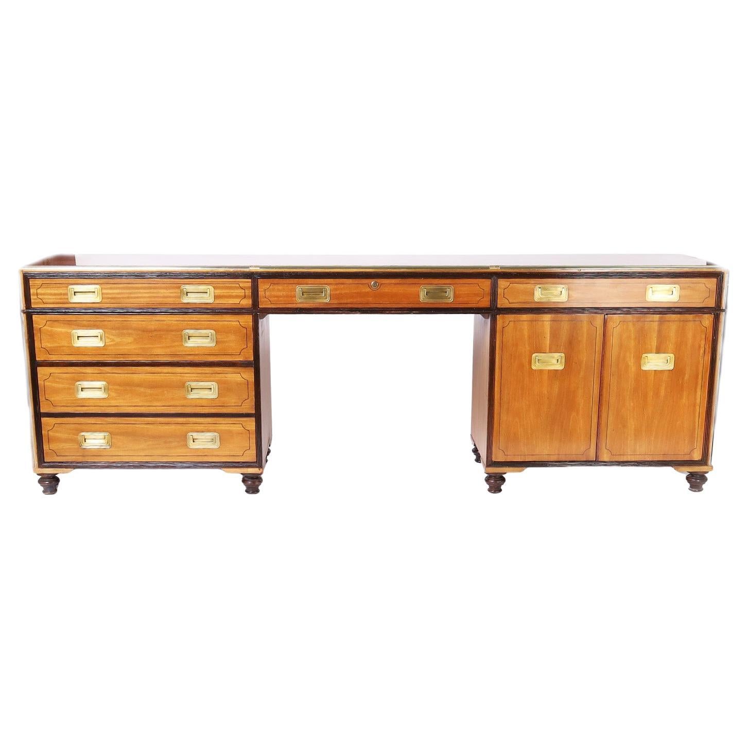 Campaign Style Desk or Credenza