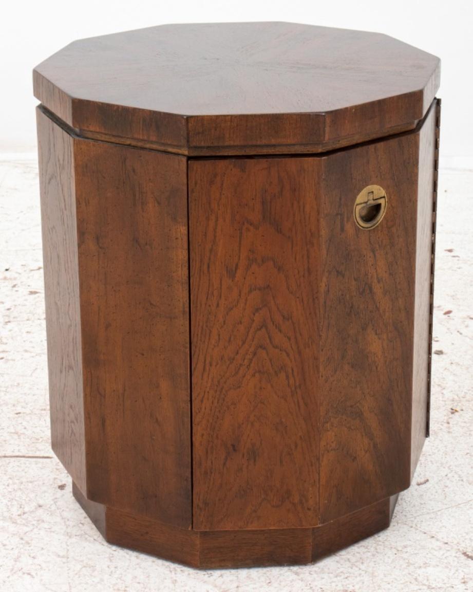 Campaign Style Drexel Accolade Walnut End Cabinet 1