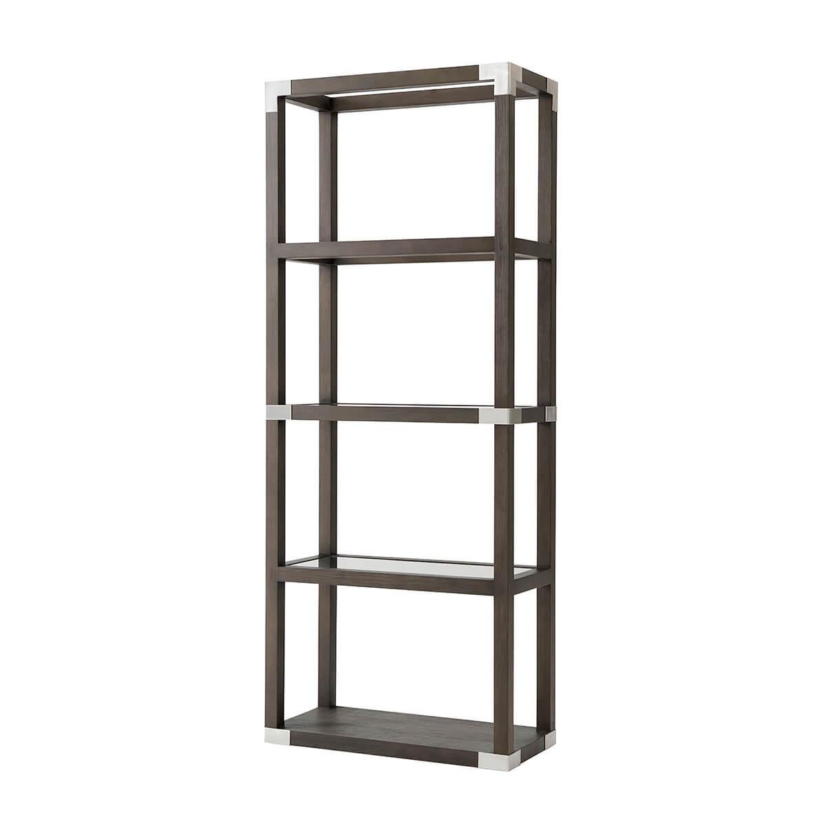 Campaign Style Etagere II In New Condition For Sale In Westwood, NJ