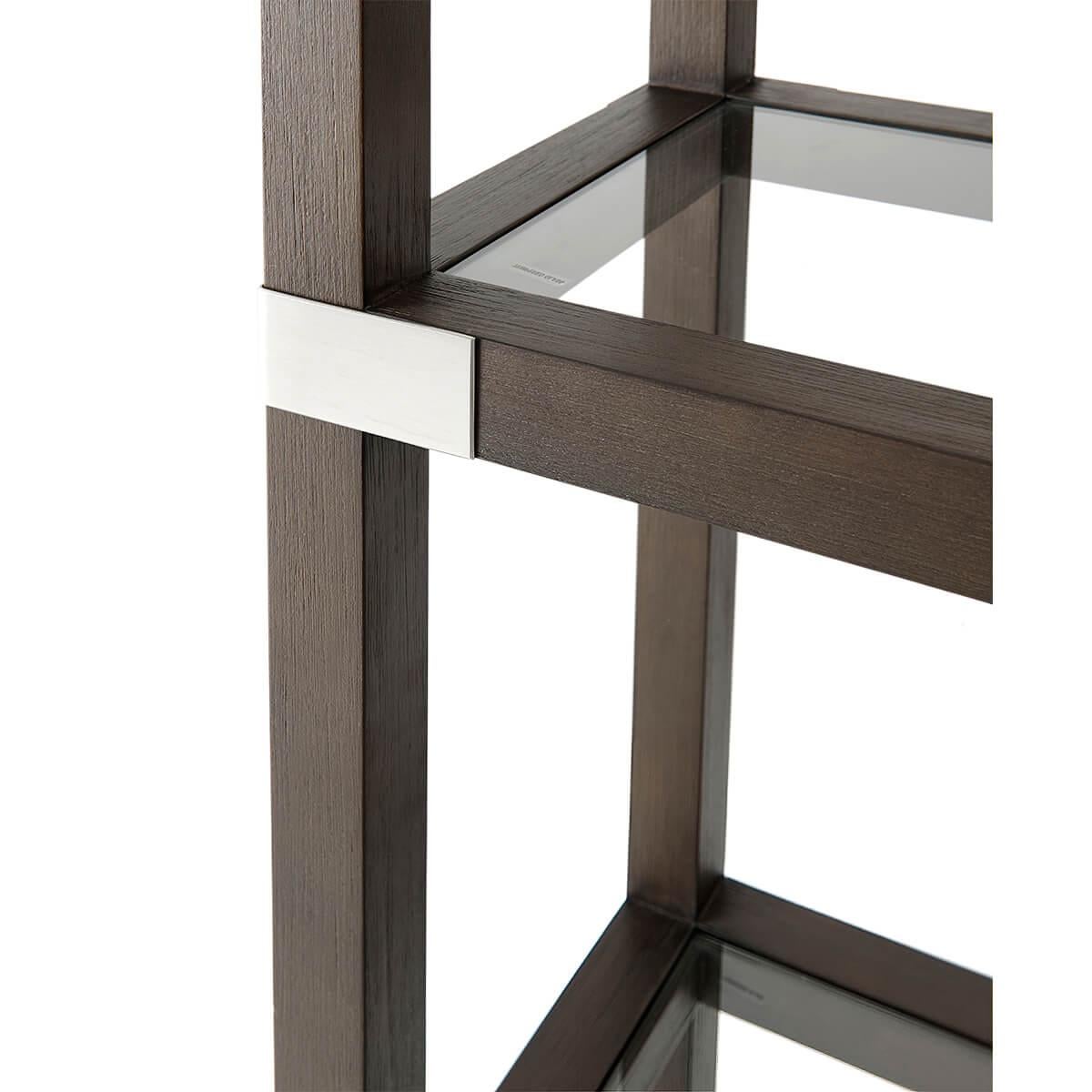 Contemporary Campaign Style Etagere II For Sale