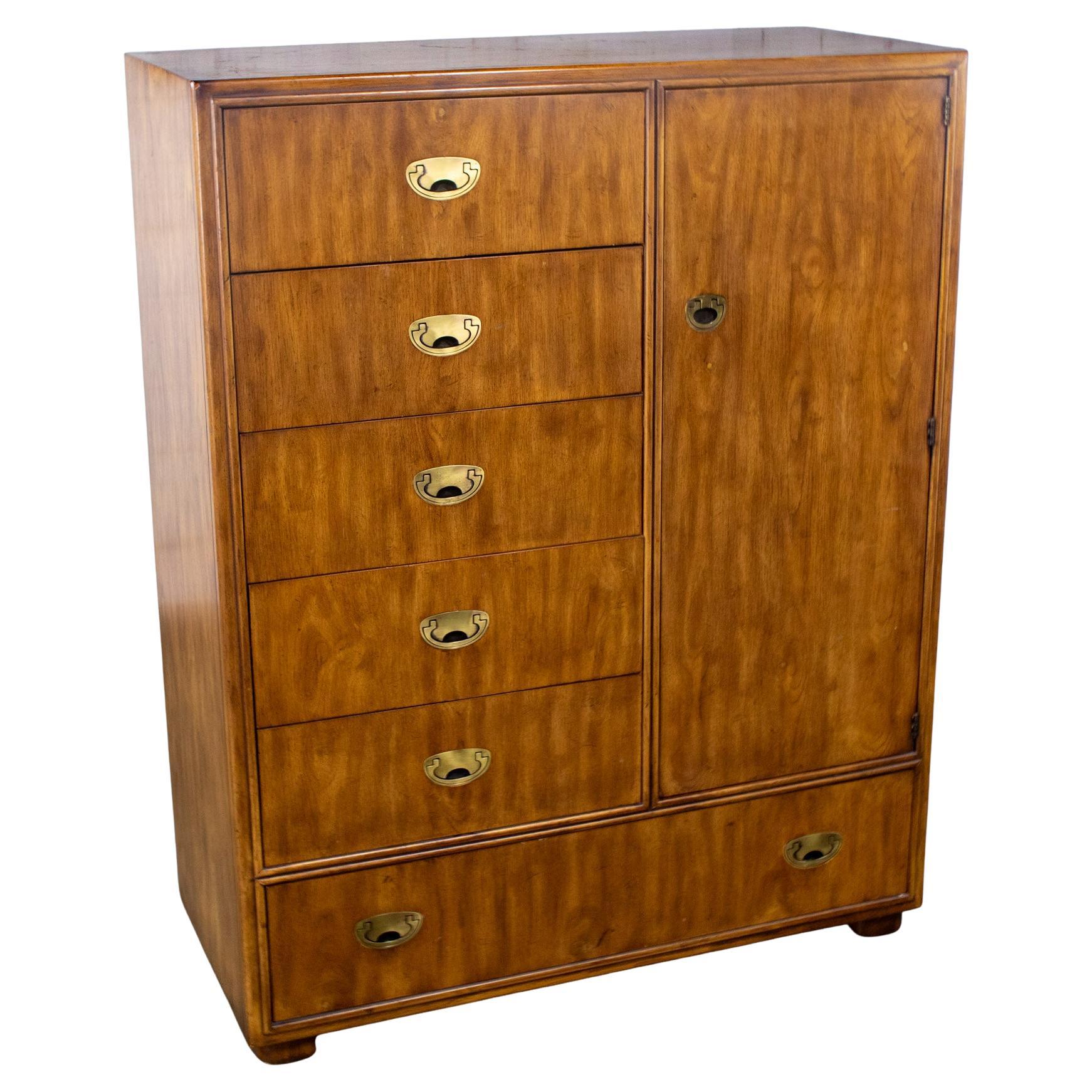 Campaign Style Gentleman’s Chest of Drawers Drexel Heritage Passage Collection