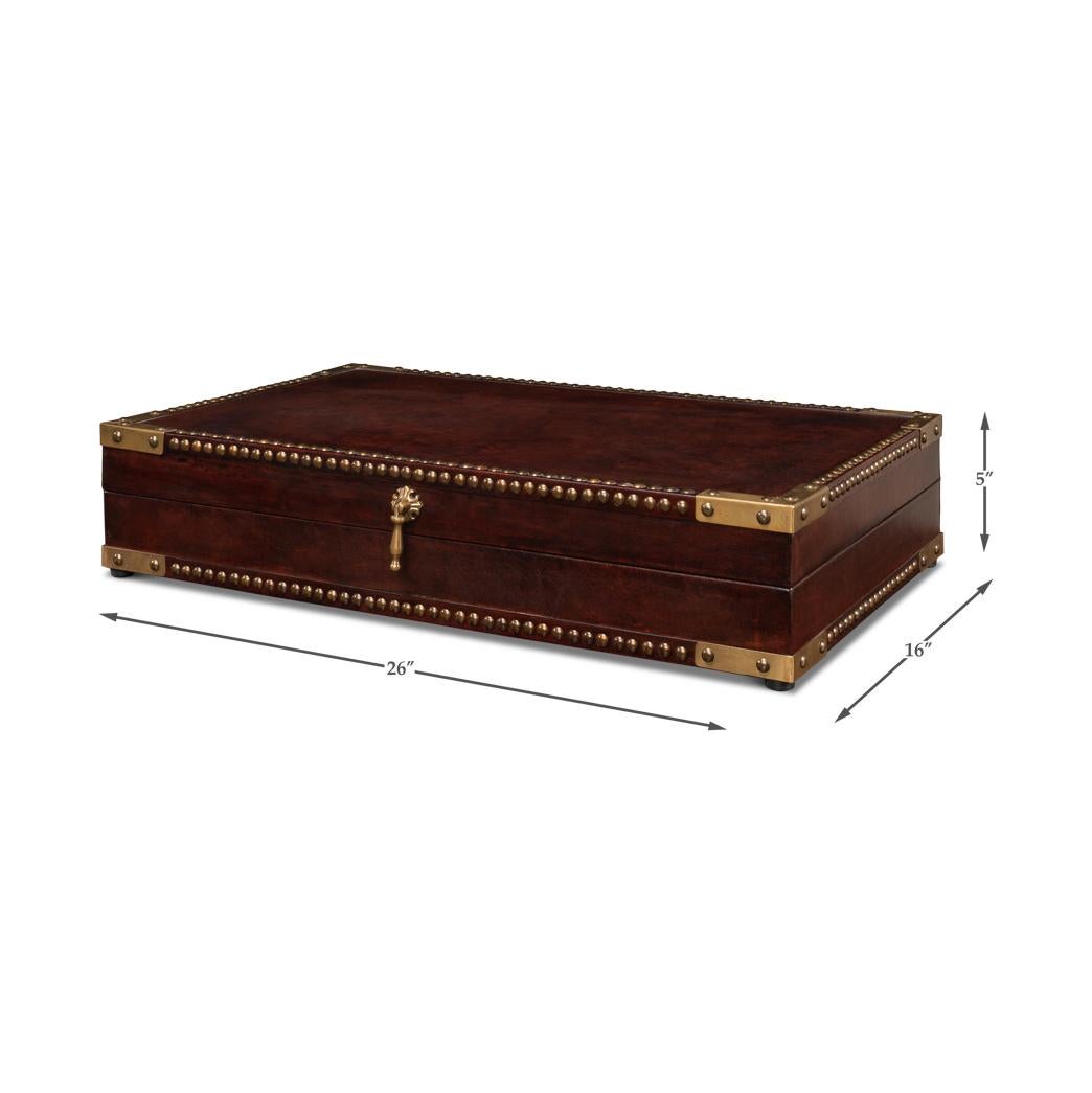 Campaigner Style Lederbox im Angebot 4