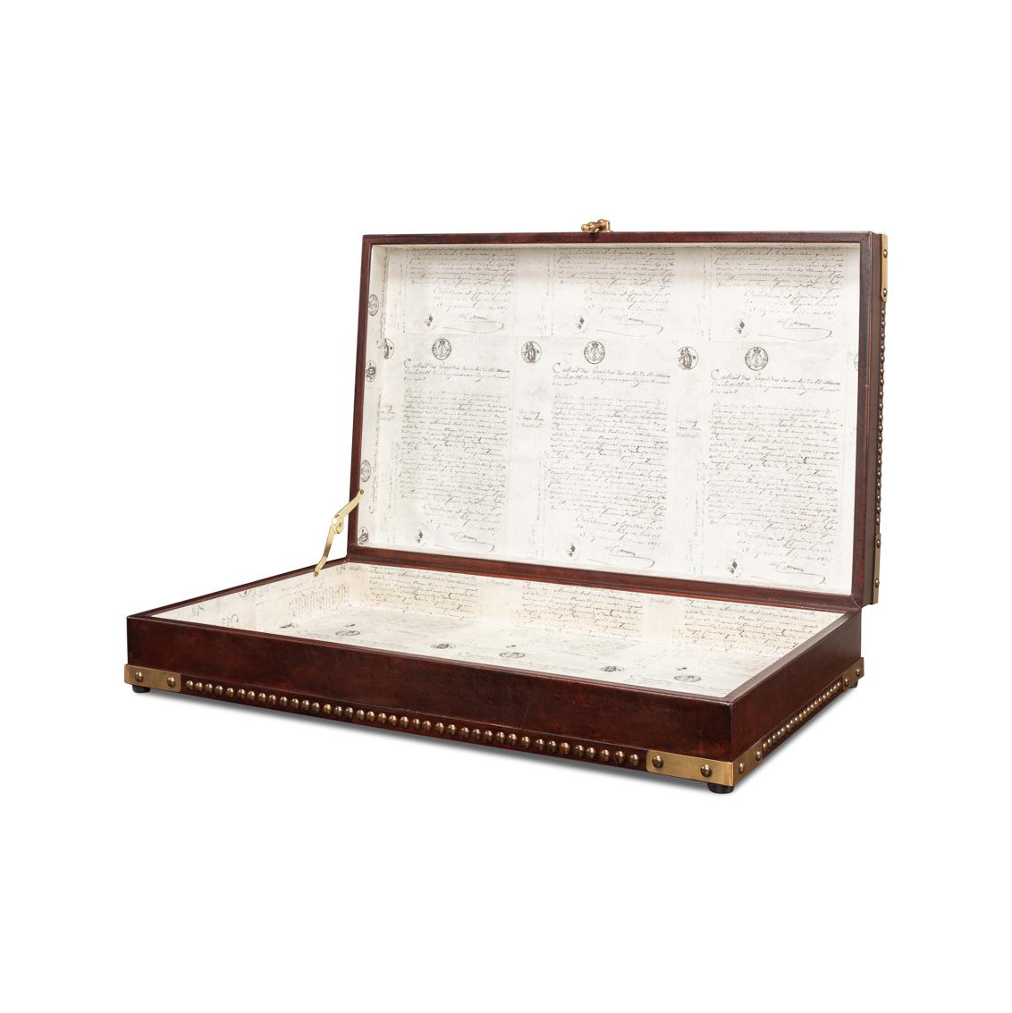 Campaigner Style Lederbox (Asiatisch) im Angebot