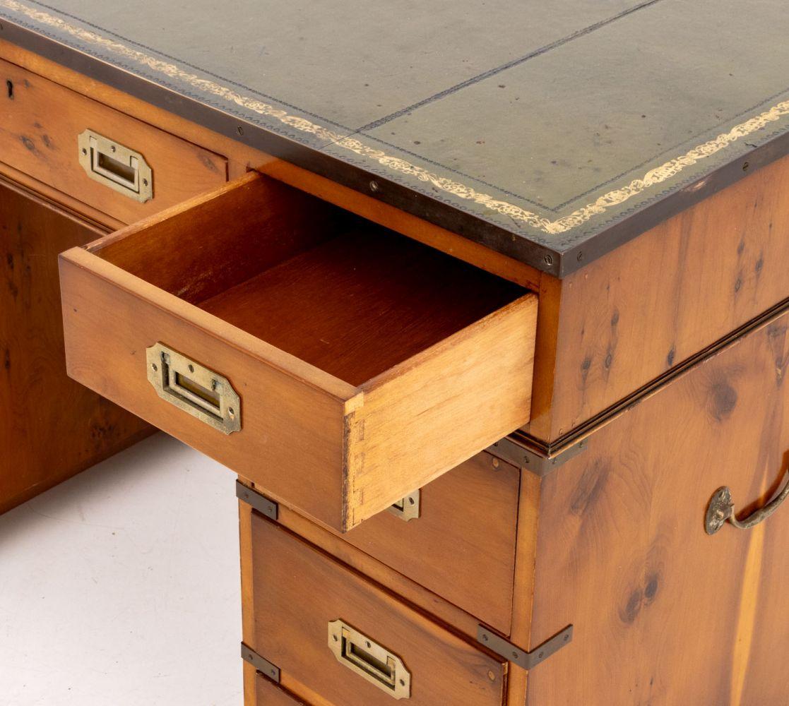 Campaign Style Maple Writing Desk For Sale 1