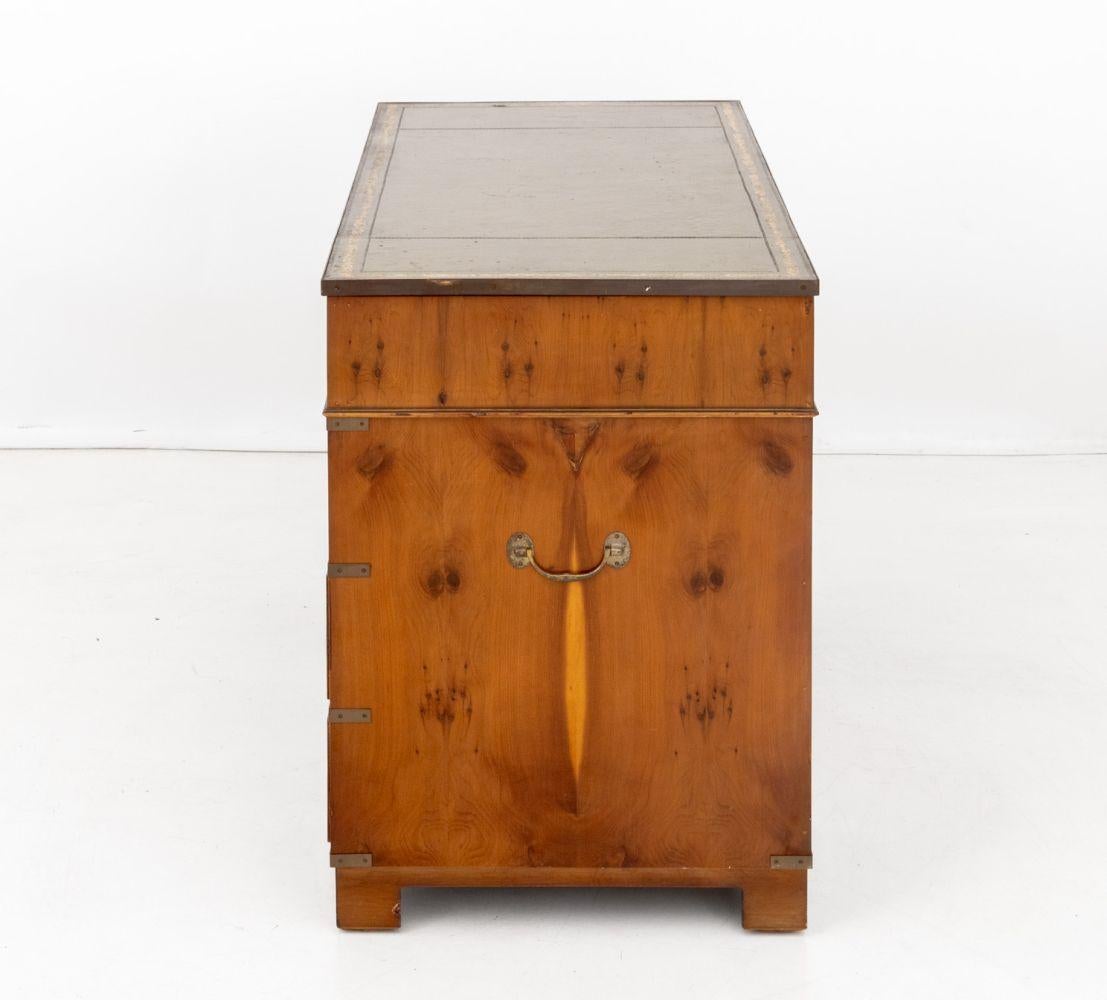 Campaign Style Maple Writing Desk For Sale 2
