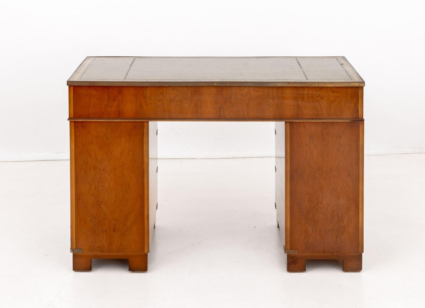 Campaign Style Maple Writing Desk For Sale 3