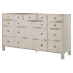 Campaign Style White Oak Dresser