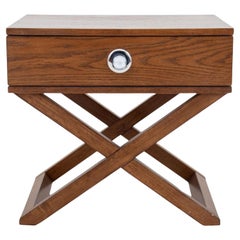 Campaign Style Wooden Nightstand