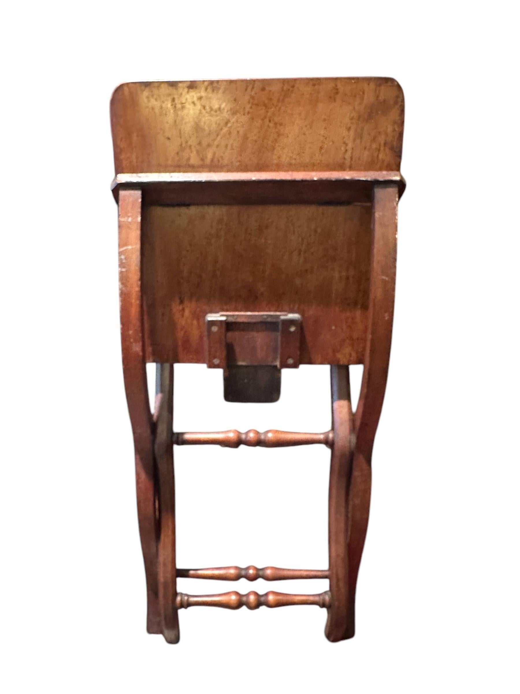 Wood Campaign Table English 19th Century Victorian Campaign Folding Table. For Sale