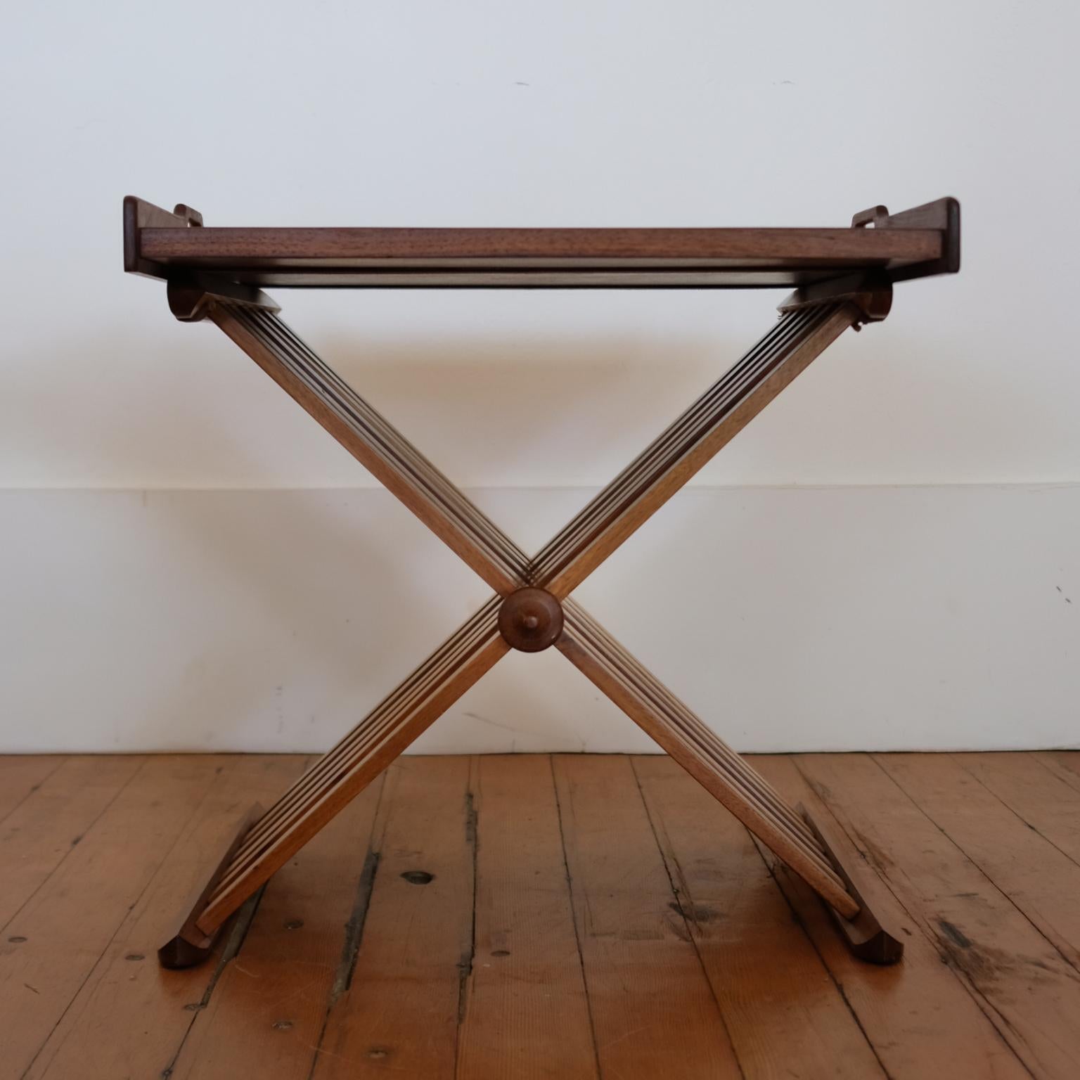 Mid-Century Modern Campaign Tray Table by Kipp Stewart and Stewart McDougall